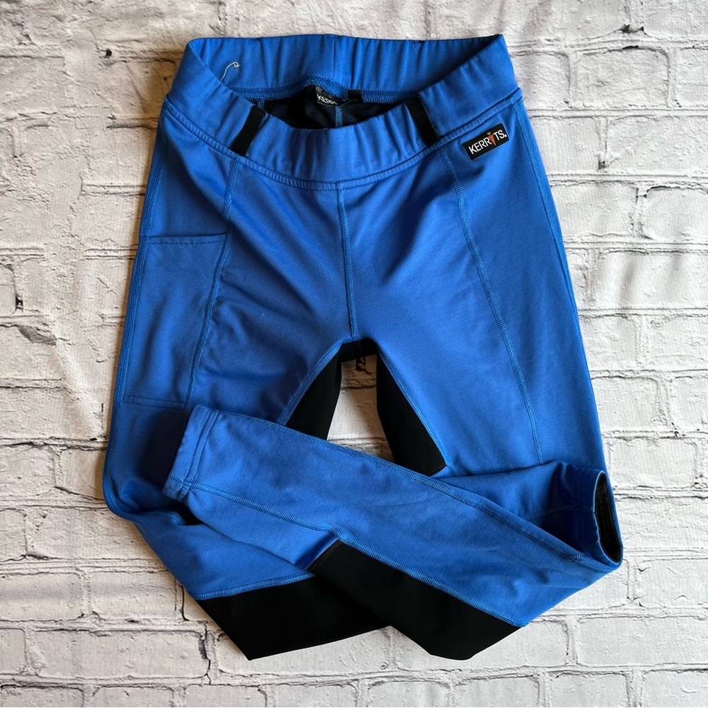 Kerrits Riding Breeches Pants Blue Pull On Small